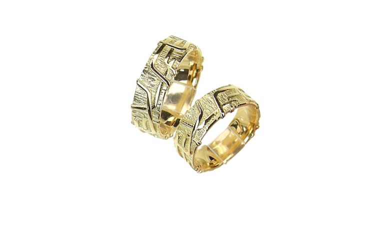05121+05122-wedding rings, gold 750